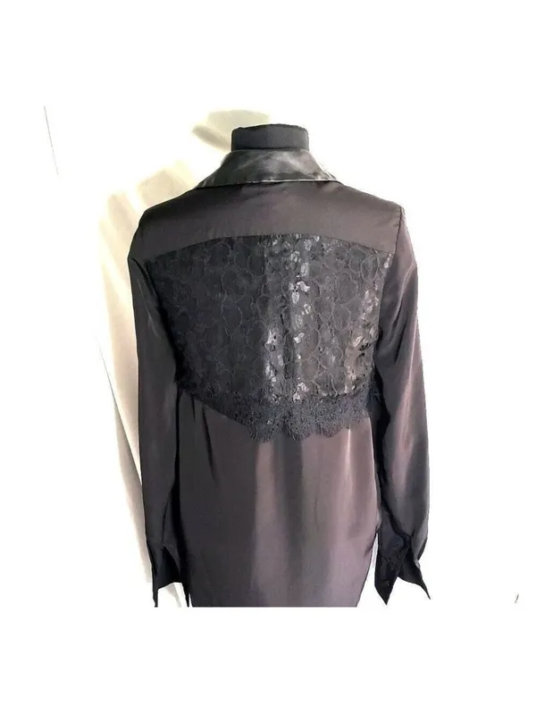Prabal Gurung Long Sleeve Blouse Black - Image 3