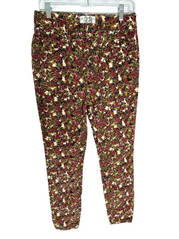 Free People High Waisted Sunchaser Floral Corduroy Pant Size 28 - Image 7