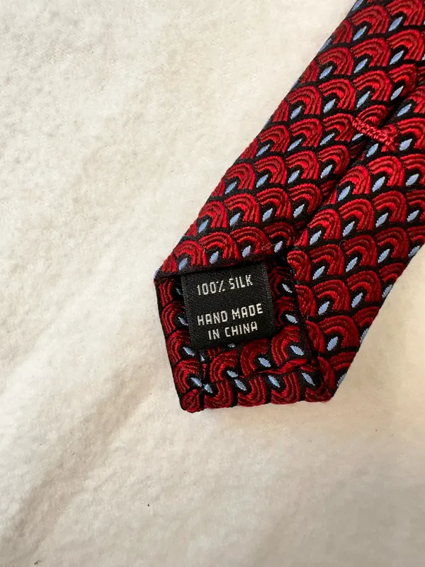 Jos.A.Bank Silk Tie Men's Necktie Executive Collection Red - Image 8