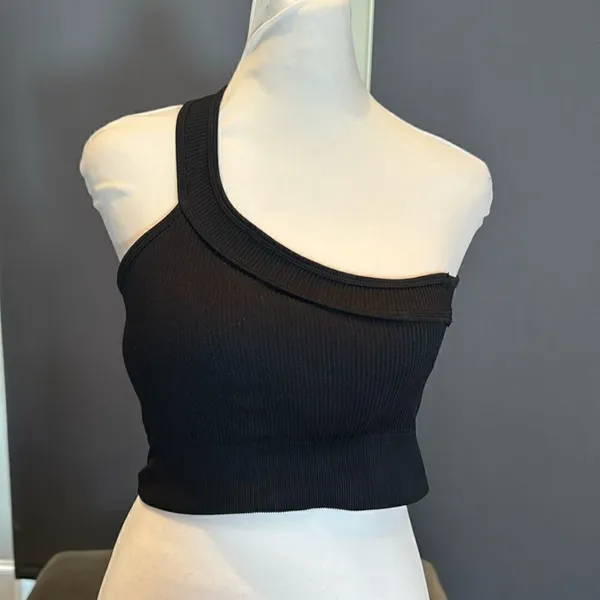 Women’s Black Activewear Set 2 Workout Tops & Leggings Size M NEW - Image 3