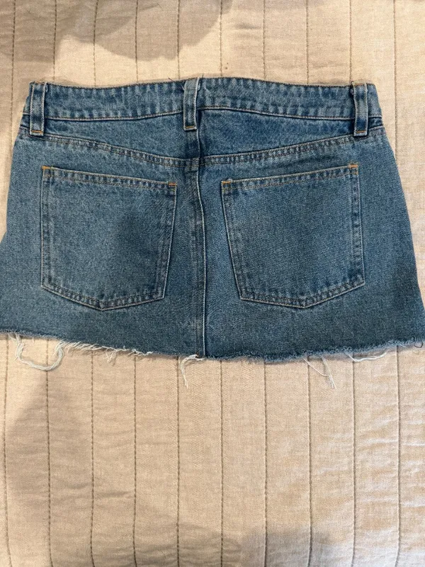 Olivaceous Jean Skirt - Image 2