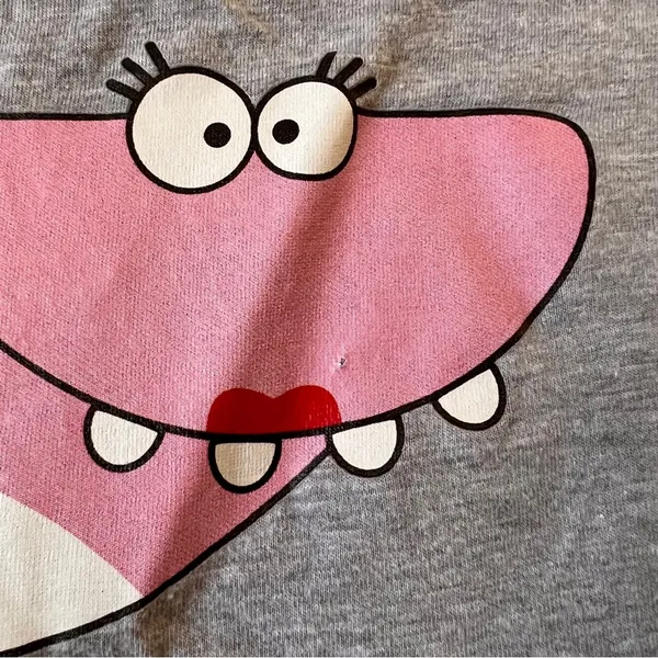 Women’s Mommy Shark Gray T shirt Sz M - Image 4