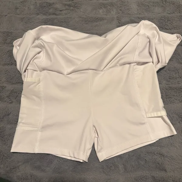 Madewell MWL White Athletic Skort XS Built-In Shorts Active - Image 4