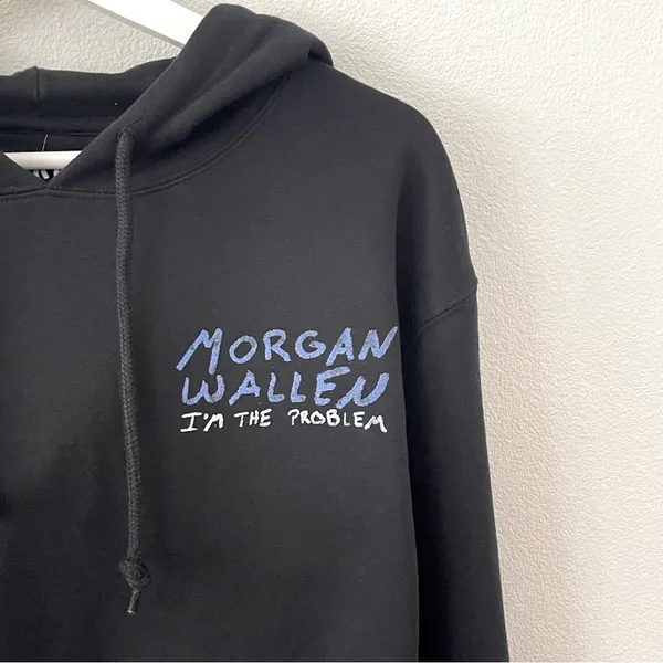 NWT Morgan Wallen I’m the Problem Fleece Graphic Sweatshirt Hoodie M - Image 4