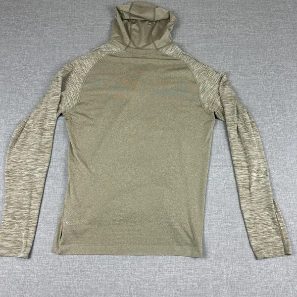 Lululemon Hoodie Mens L Green‎ 1/4 Zip Stretch Your Head Lightweight - Image 9