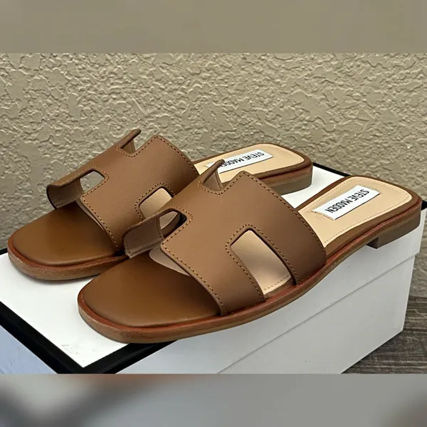 Steve Madden Women’s Hadyn Cognac Color Sandals Size -6M - Image 7
