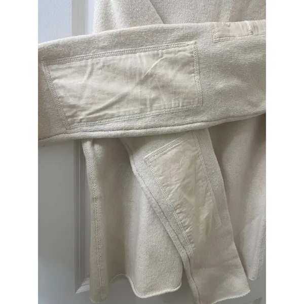 VTG Abercrombie & Fitch SWEATER Off-White Size L TURTLENECK Made in Hong Kong - Image 7