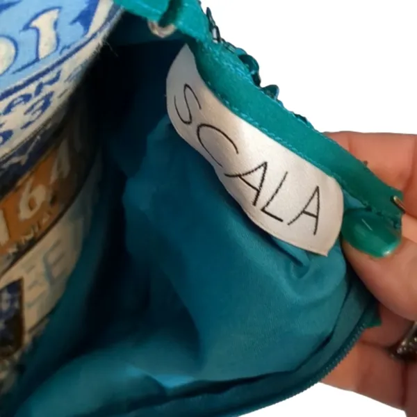Scala teal sequin dress size 8 - Image 9