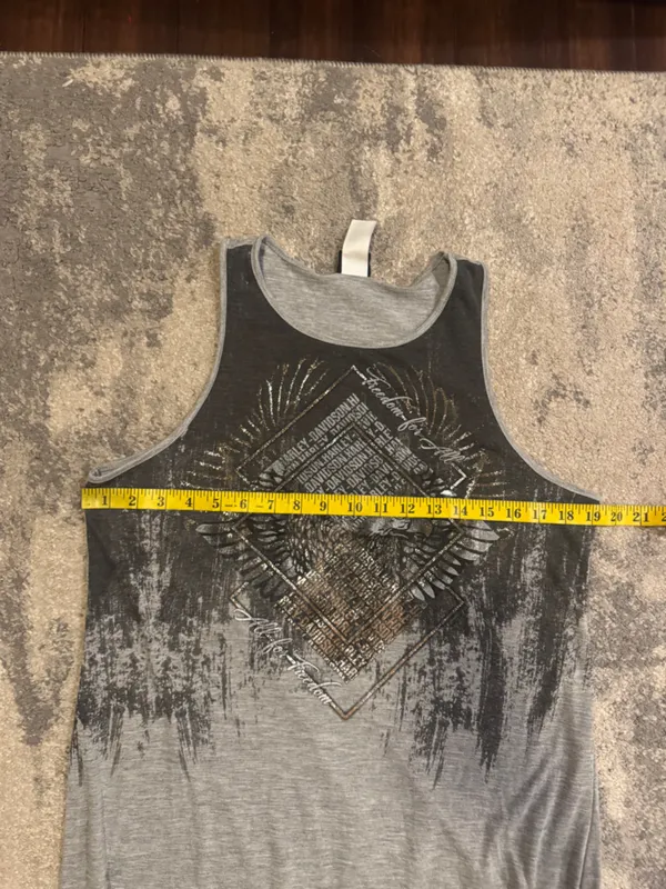 Harley-Davidson Gray Ombre Tank with Metallic Graphic - Image 5