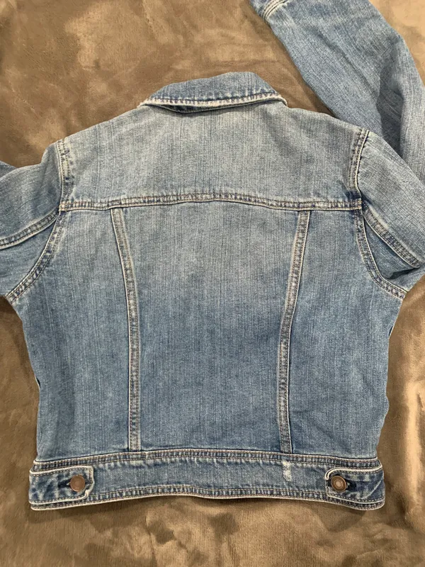 American Eagle Short Denim Jacket Size M - Image 6