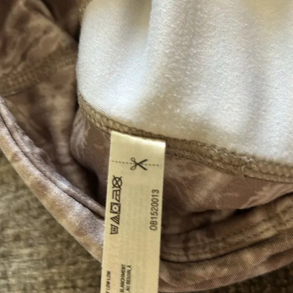 Free People FP Movement Pleats And Thank You Skirt Skort Size Large Beige White - Image 8