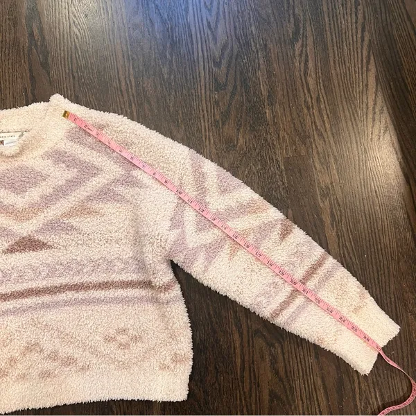 Altar'd State Cream and Pink Geometric Sweater - Image 5