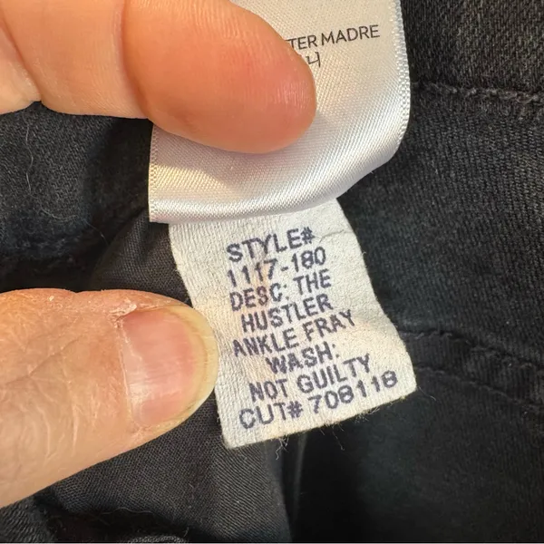 Mother The Hustler Ankle Fray Jeans in Not Guilty Wash‎ Size 30 - Image 8
