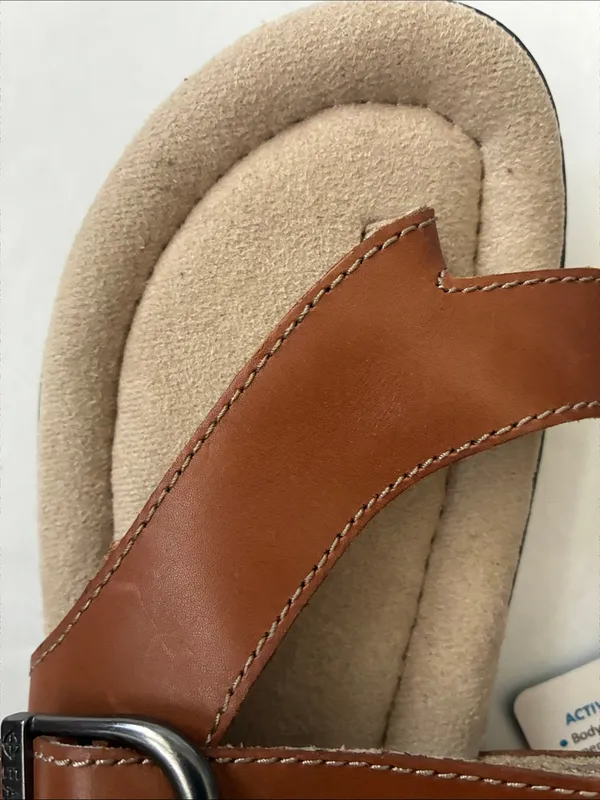 Eastland Women’s Tan Brown Buckle Comfort Slide Sandals - Image 12