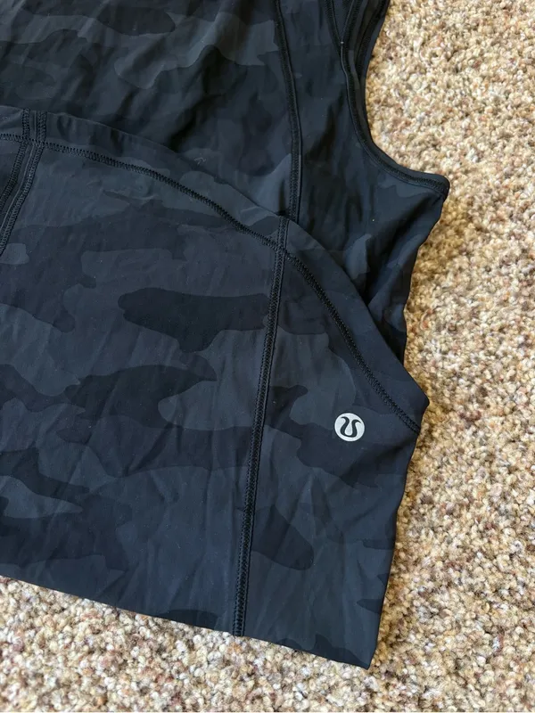 Lululemon Black Camo Tank Top - Image 3