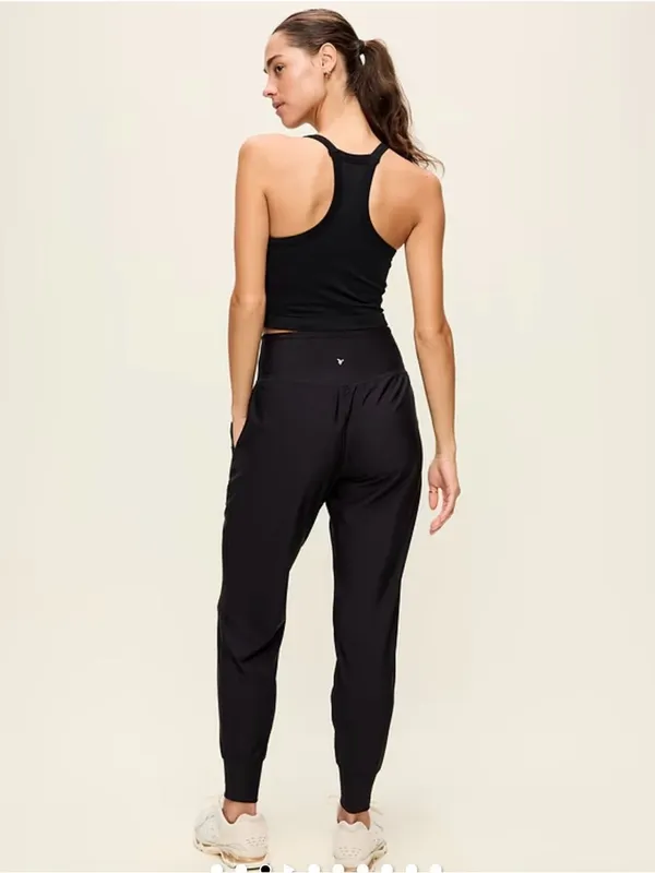 Old Navy High Rise PowerSoft Full-Length Front Pocket Active Jogger Go-Dry M - Image 2