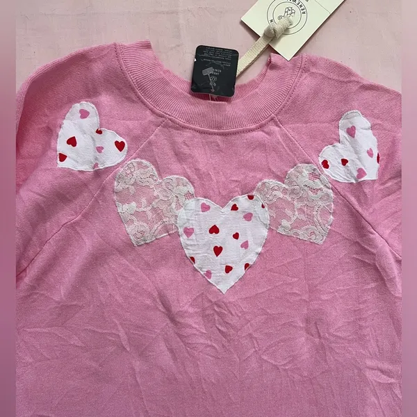 Urban Outfitters pink heart sweater - Image 5