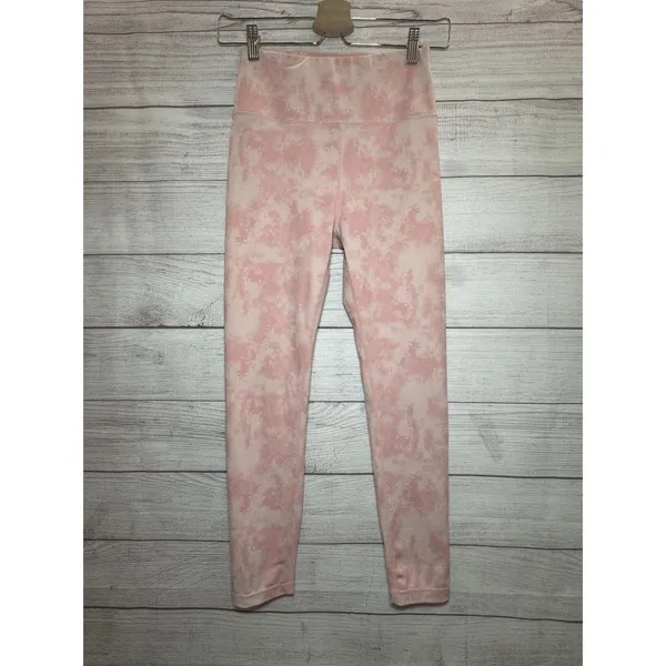 ALLFENIX Pink Blush Tie Dye Leggings Size small - Image 2