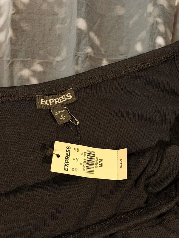 NWT Express Ruffle Off the Shoulder Bodysuit - Image 2