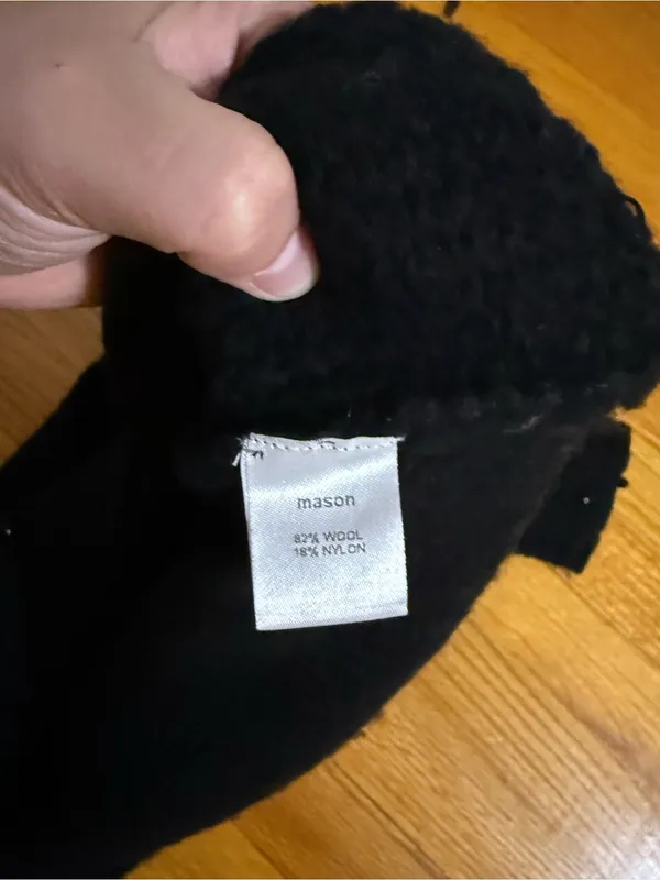 Mason Beaded Wool Blend Sweater Vest size m Black Size M - Image 4