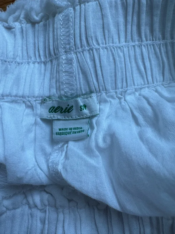 Aerie White Ruffle Skirt Mini - Image 3