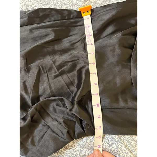 NWT Lulus Size Small Stunning Arrival Black Satin Off-The-Shoulder Maxi Dress - Image 8