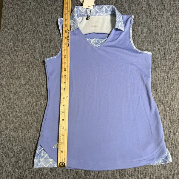 Adidas Women’s Golf Fashion Print Sleeveless Polo - Image 11
