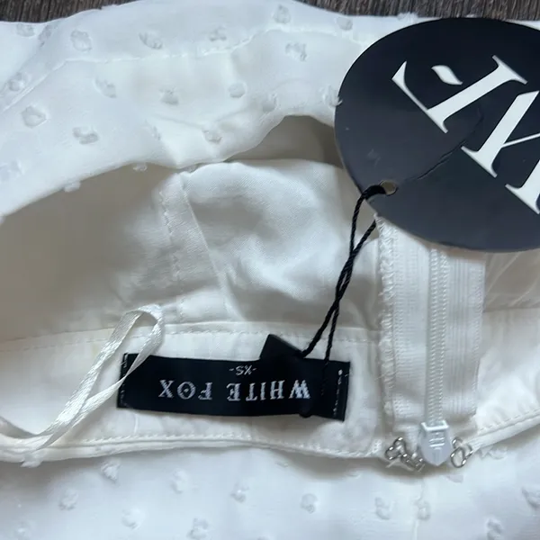 White Fox White Polka Dot Skirt - Image 3