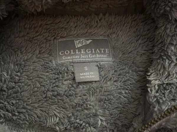 Collegiate Outfitters Georgia Bulldogs collegiate Sherpa side zip Gray Fleece Quarter-Zip Pullover - Image 7