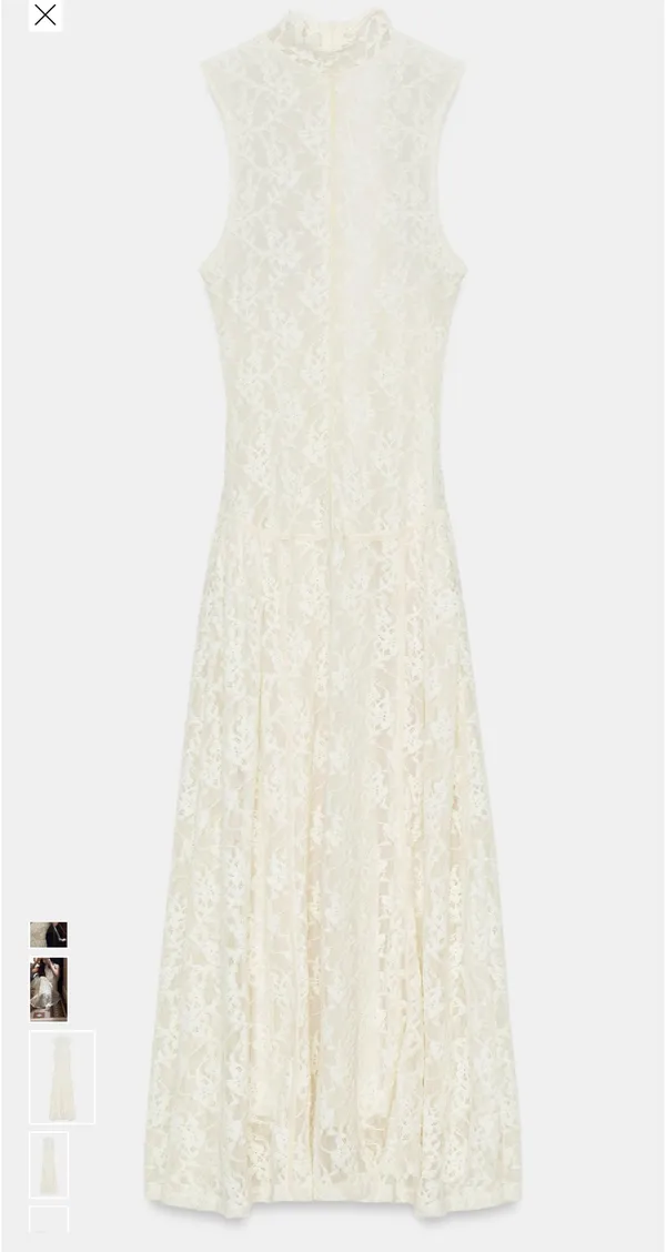 ZARA Dress White - Image 3