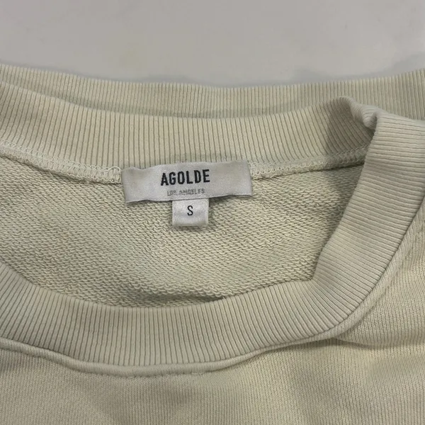 Agolde Off-White crop Sweatshirt - Image 2