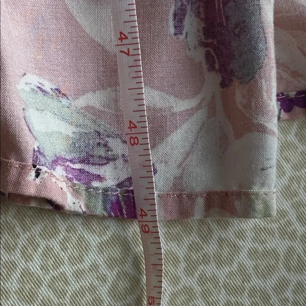 Xhilaration Smocked Blush Pink Floral Hi-Lo Dress XL - Image 11