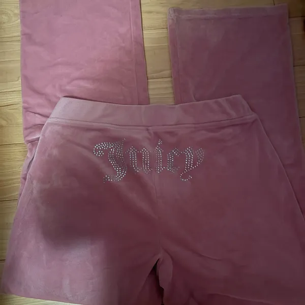 Juicy Couture Kids Pink Velour Joggers - Image 3