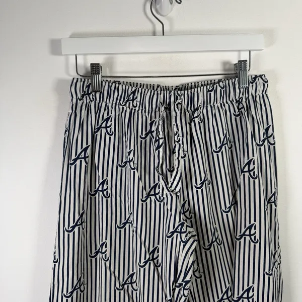 Atlanta Braves‎ Genuine Merchandise MLB Pajama Pants 100% Cotton Womens Medium - Image 2