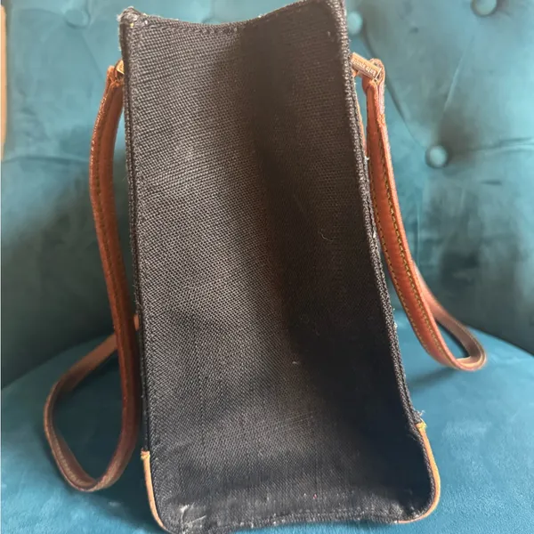Black Canvas Kate Spade Tote Bag - Image 3