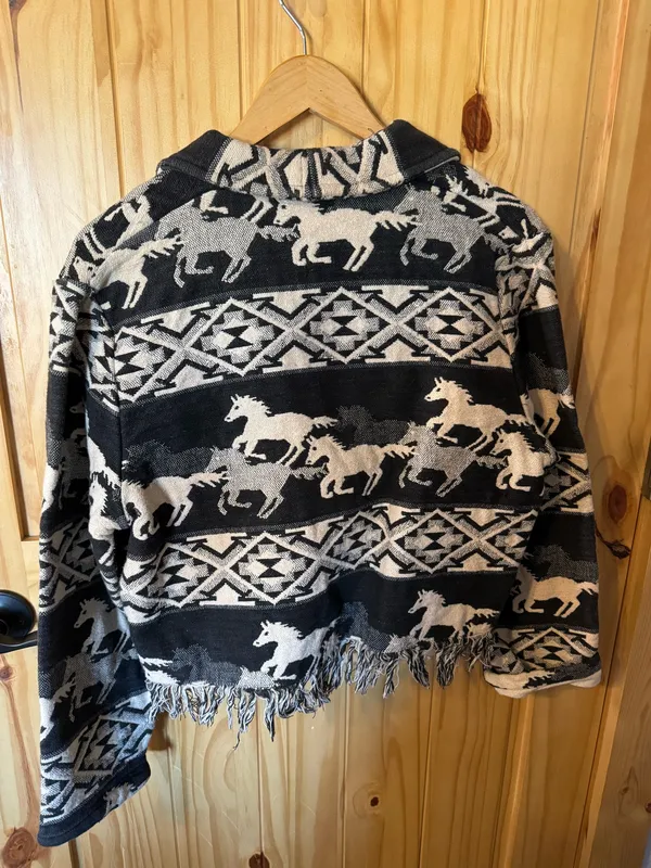 Western vintage horse jacket Black Size M - Image 2