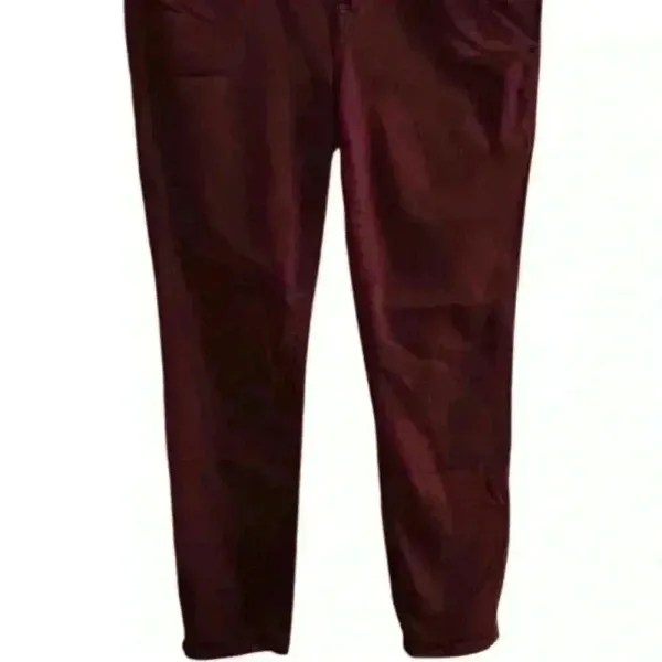 Madewell Women's Skinny Jeans‎ Size 32 Burgandy Red Mid-Rise Slim Fit Denim - Image 6