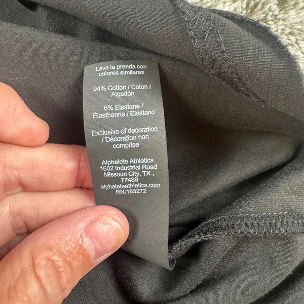 Alphalete Lifestyle Fit Long Sleeve Women's Large Black - Image 6
