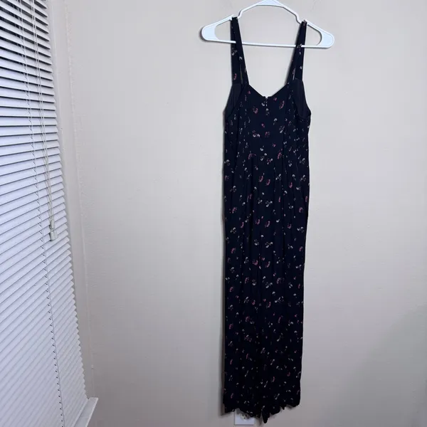 Madewell Smocked Crop Wide Leg Jumpsuit in Floral Toss - Image 10