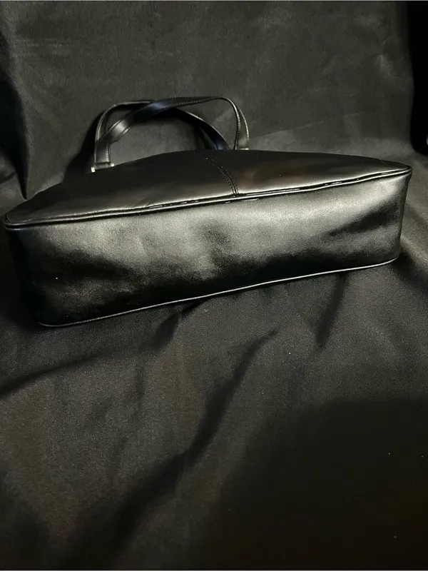 Charter Club Women’s Classic Black Leather Tote Bow Accent NWT - Image 10