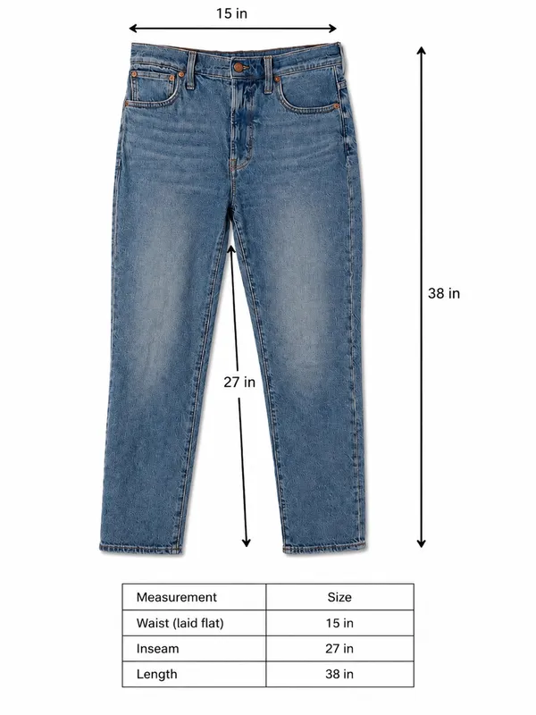 Madewell The Perfect Vintage Jean Womens 28 High Rise Slim Straight - Image 5