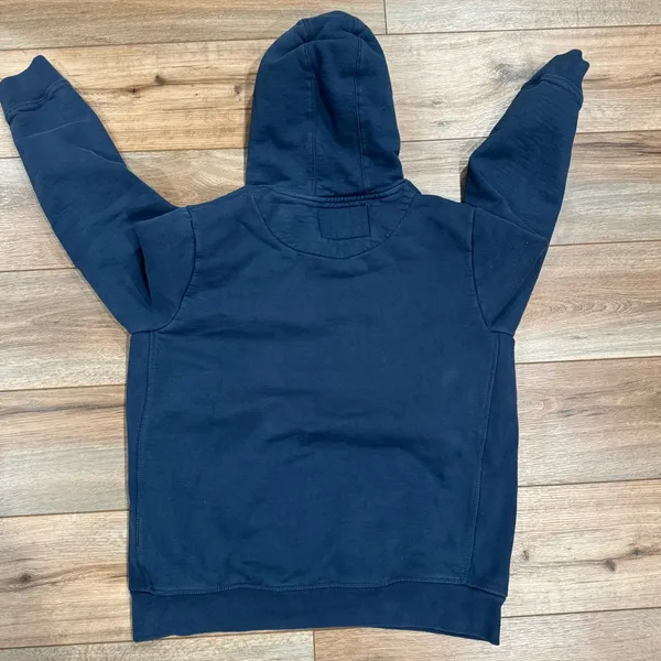 WEARS WOODY Vintage Heavyweight Navy Blue Jeep Hoodie | Size Large - Image 4