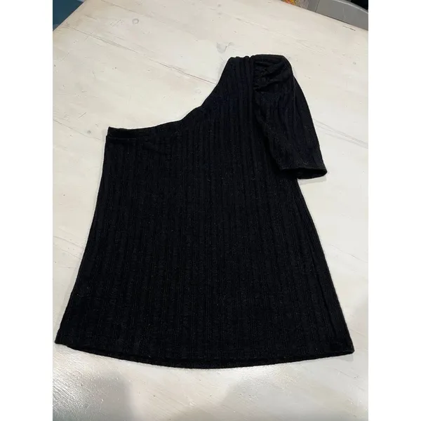 New w tags! vintage havana black one shoulder top‎ - Image 3
