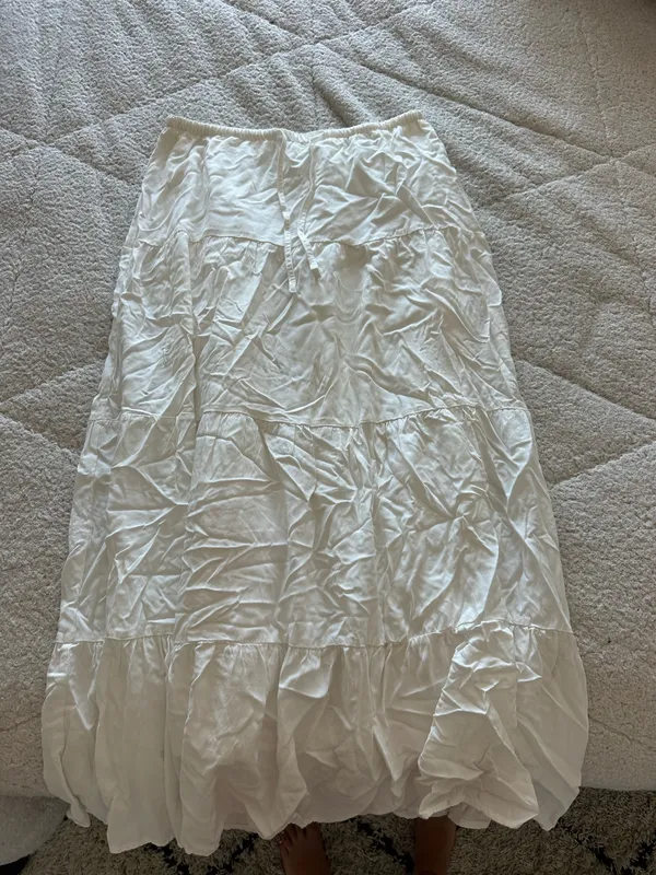 white linen skirt  - Image 3