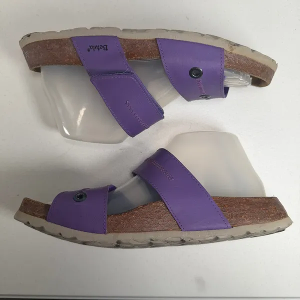 Birkenstock Betula 39 Sandals Purple Slide Two Strap Cork Footbed Adjustable Comfort Shoes - Image 2