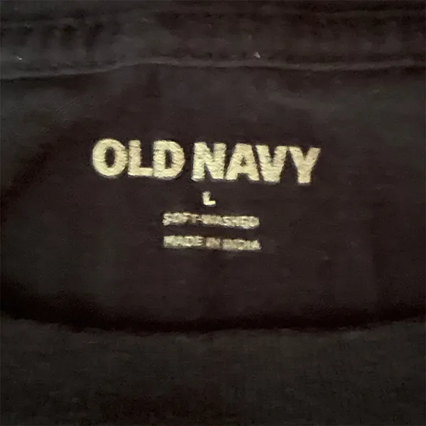 Old Navy Men Striped Short Sleeve Core Crew T Shirt Size Large Rugby Navy - Image 4