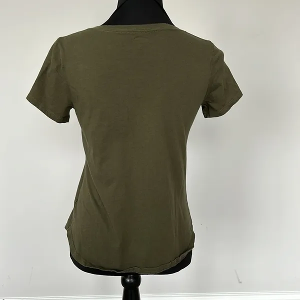 Old Navy Olive Green Short Sleeve Tshirt‎ Sz XS - Image 4