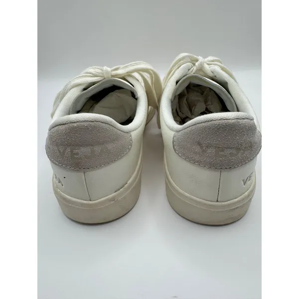 Veja Shoes Women 6‎ White Gray Leather Lace Up Campo Sneakers Fashion Outdoor - Image 5