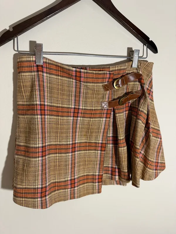 Free People Bali Tai Plaid Skirt - Image 4