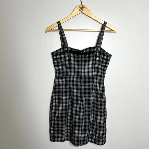 Forever 21 Gingham Plaid Patterned Mini Dress - Image 5